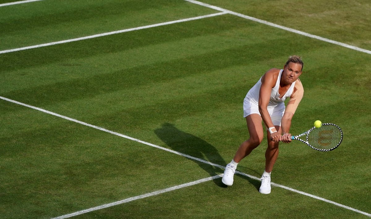 Kaia Kanepi Wimbledonis Belinda Bencici vastu.