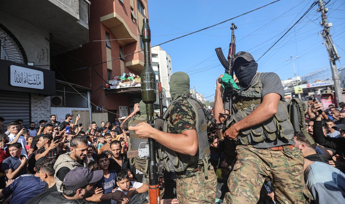 Hamasi võitlejad 7. oktoobril Gaza linnas
