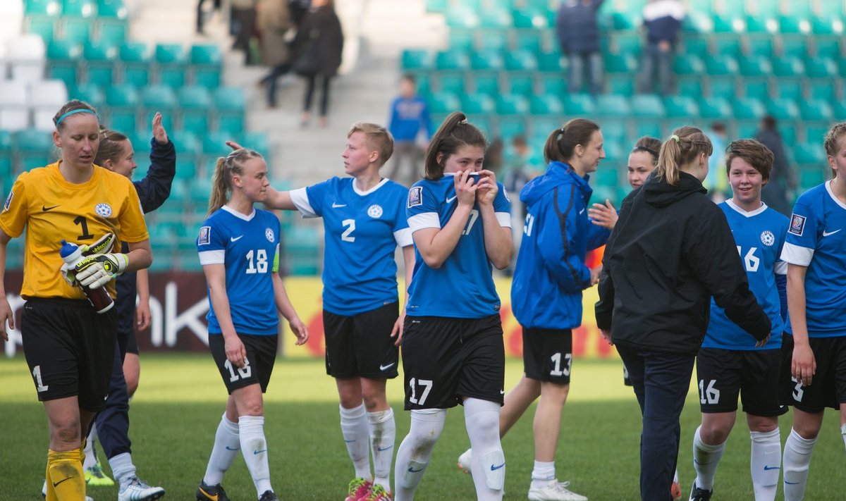 Eesti naiskond vs Hispaania, jalgpall