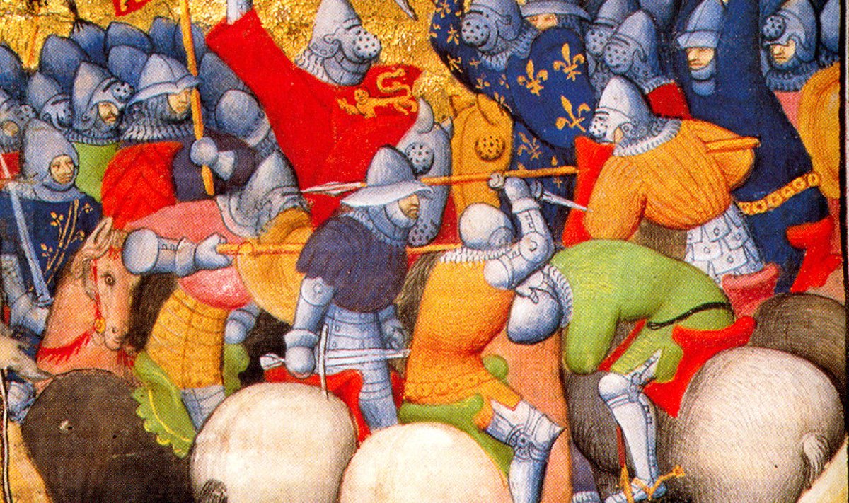 Crécy lahing maalina aastast 1415. (Foto: Wikimedia Commons / vabakasutuseks)