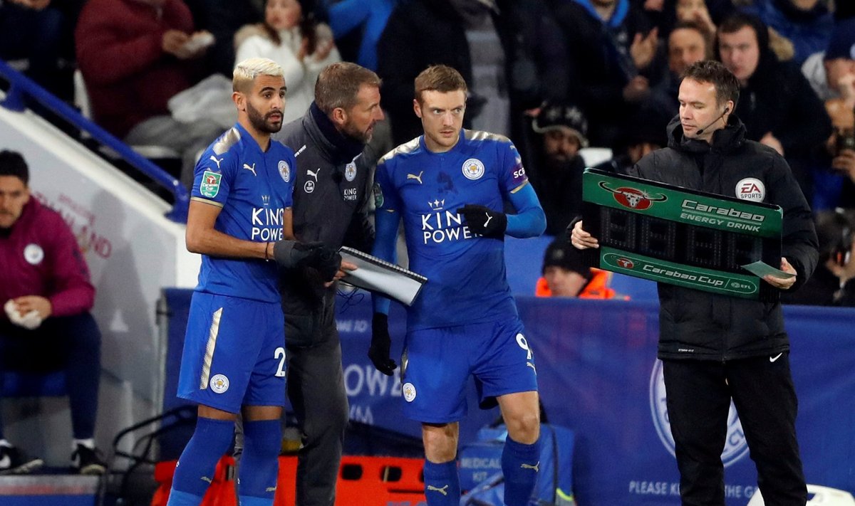 Jamie Vardy ja Riyad Mahrez sekkusid koos vahetusest