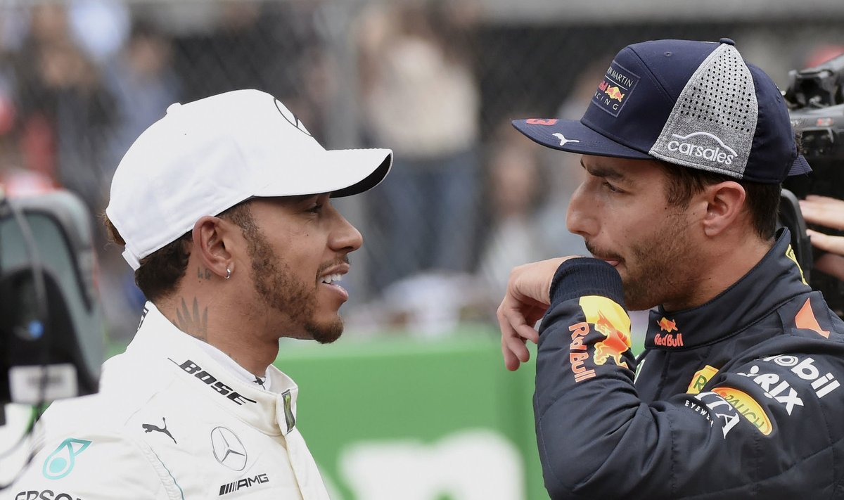 Lewis Hamilton ja Daniel Ricciardo
