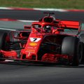 Ferrari on kiire! Kimi Räikkönen näitas Barcelonas superaega