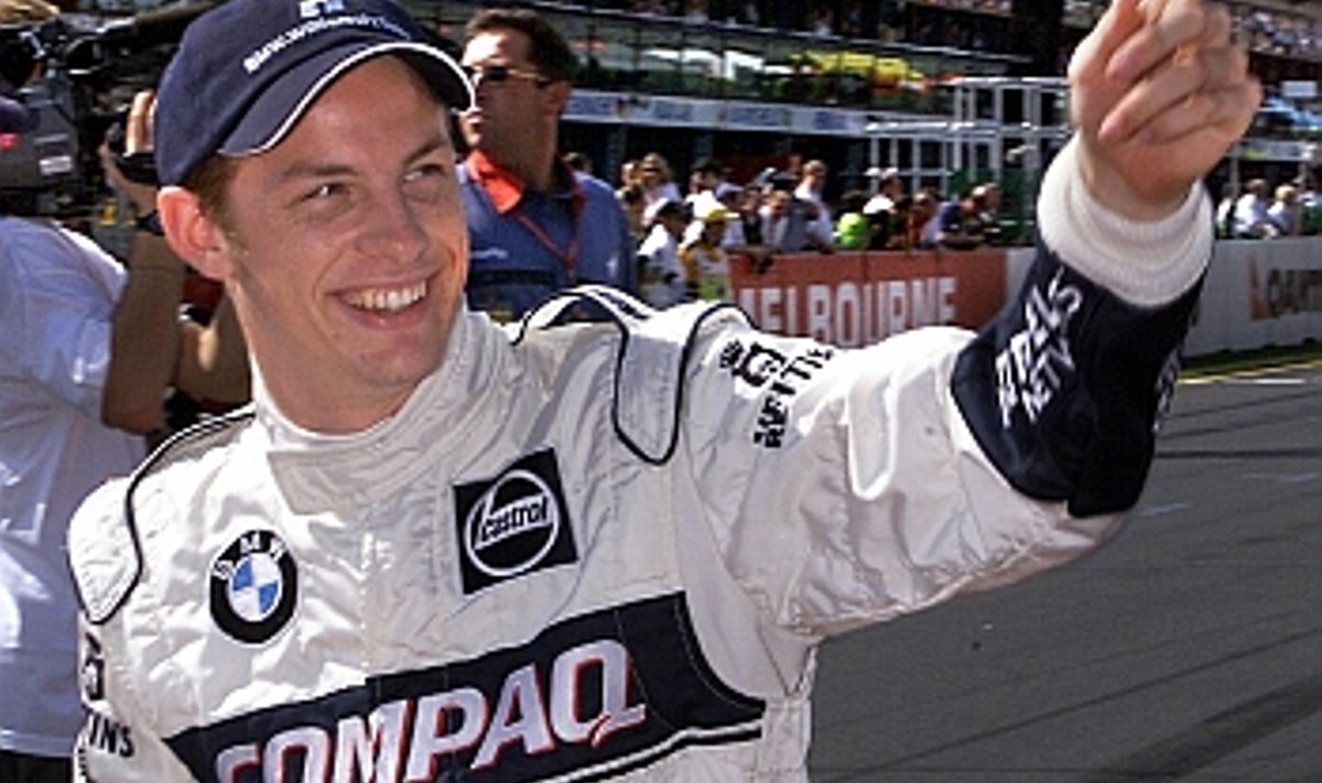 VANAD SÕBRAD: See pilt kujutab Jenson Buttonit Williamsi sõitjana oma esimese GP eel Austraalias aatal 2000. Nüüd ei taha Button Williamsist kuuldagi. AFP