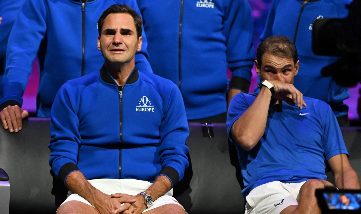 Roger Federer ja Rafael Nadal.
