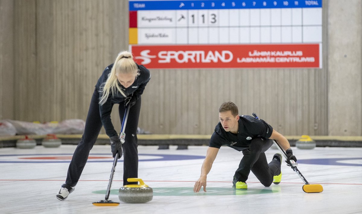 Curlingu segapaaride MK etapp Tondiraba jäähallis,  Marie Turmann, Harri Lill