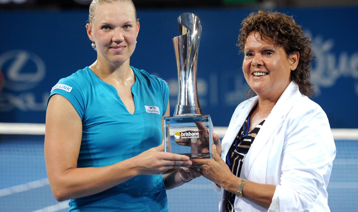 Kaia Kanepi võitis 2012. aastal Brisbane'i tenniseturniiri.