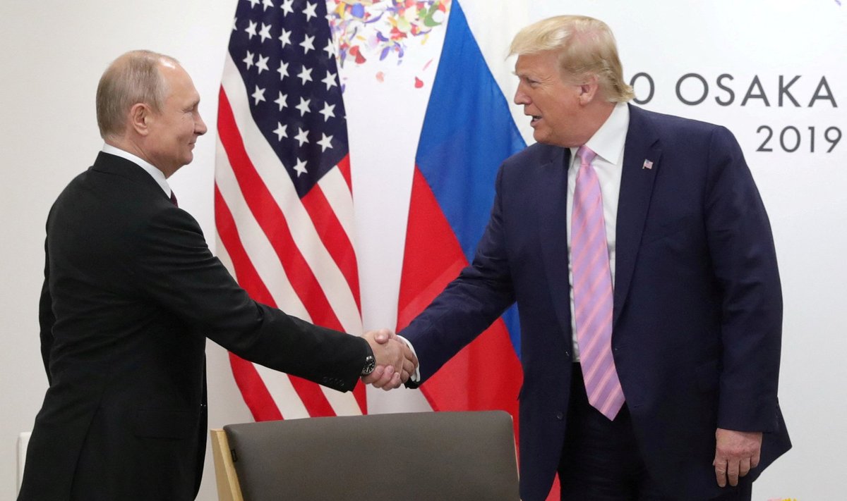 Vladimir Putin ja Donald Trump 2019. aastal G20 kohtumisel