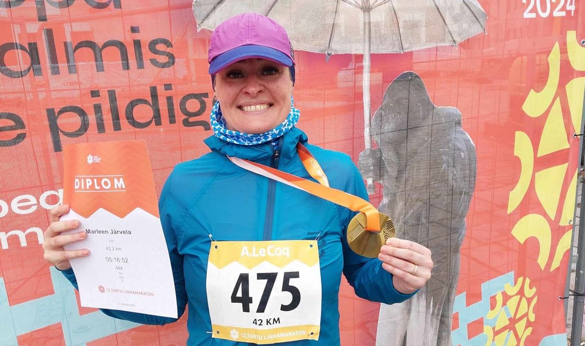 Eelmisel aastal läbis Marleen Järvela iga kuu ühe maratoni. Tegemist polnud klassikalise jooksmisega, vaid erinevate aladega suusatamisest golfini. 