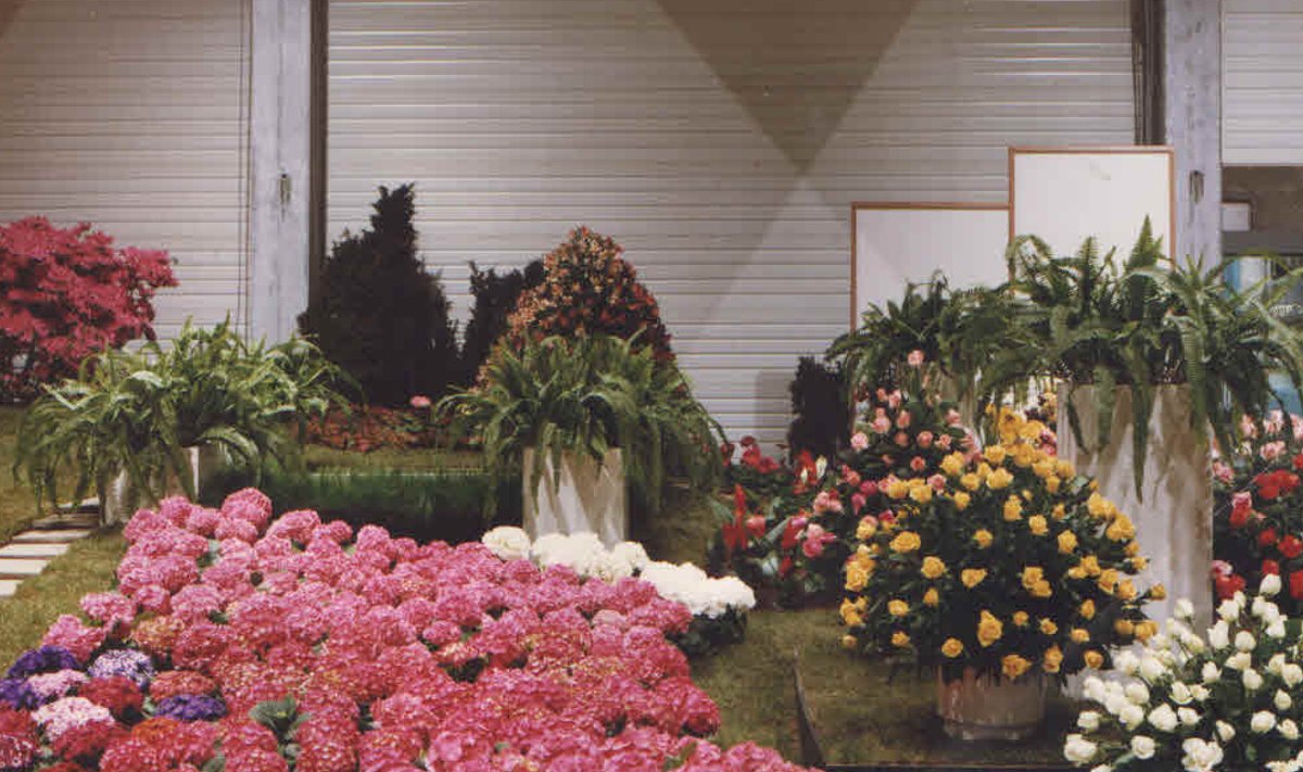 Eesti osaline ekspositsioon Genti rahvusvahelisel lillenäitusel 1990. aastal.
