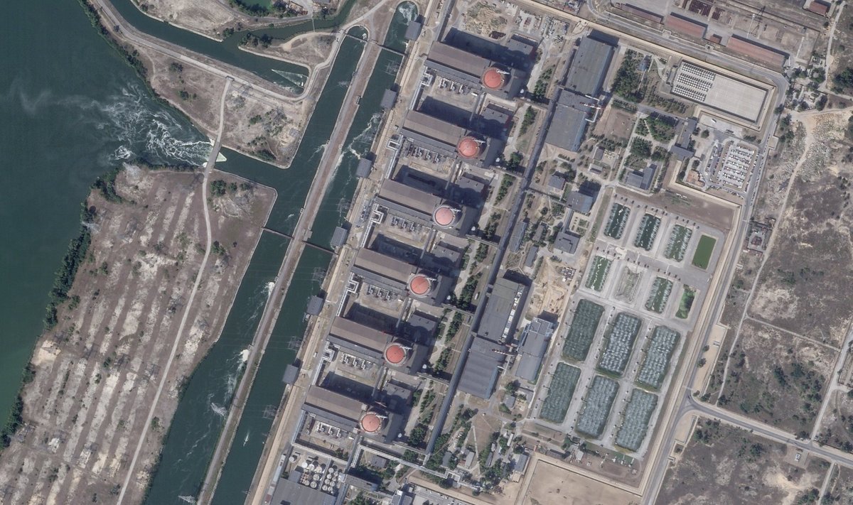 FOTOL: Zaporižžja tuumajaam on Euroopa suurim. Satelliitfoto pärineb aastast 2019.