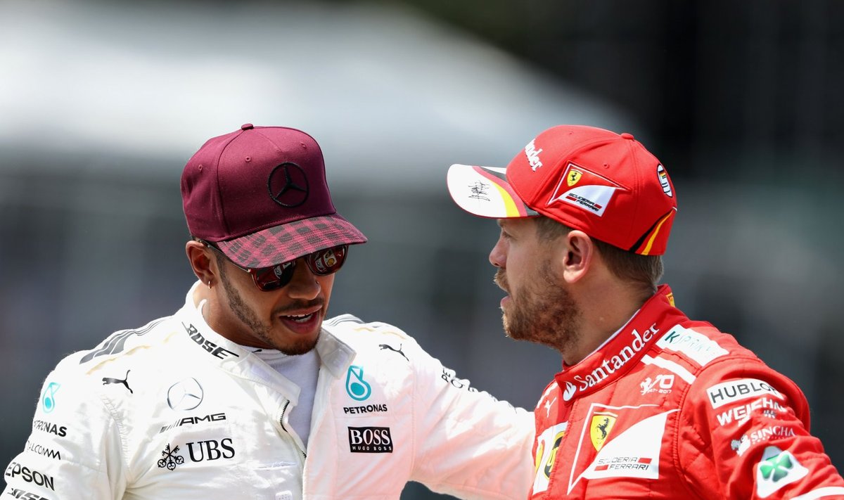 Lewis Hamilton  ja Sebastian Vettel
