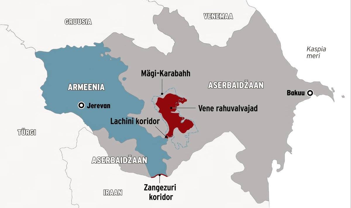 Lachini koridori avas Aserbaidžaan ise, rahuläbirääkimistel tahab ta (nagu ka EL) Armeenialt veel Zangezuri koridori avamist.