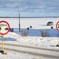 Для движения открыта только одна ледовая трасса у берегов Эстонии