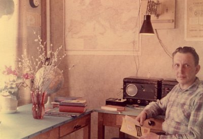 Koduses töökabinetis Tartus, 1963.