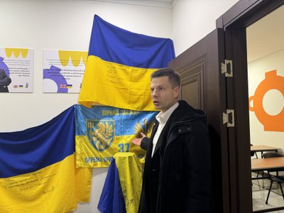 Алексей Гончаренко в своем офисе в Киеве.