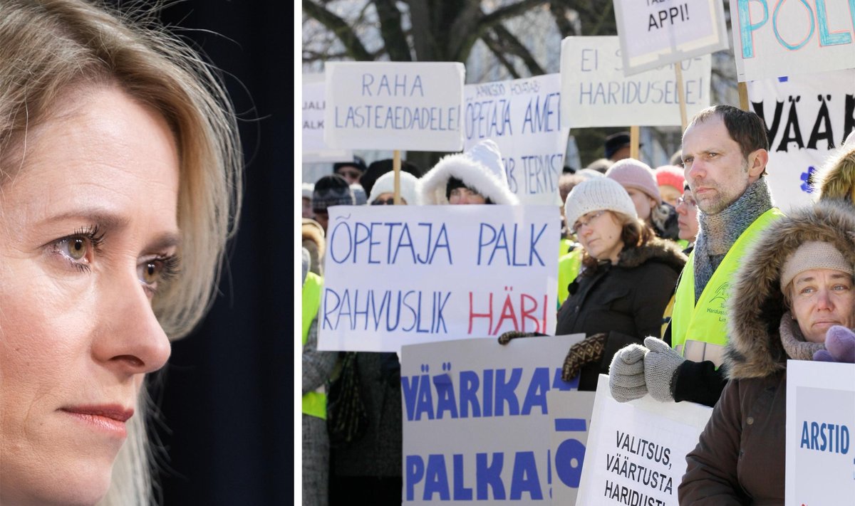 HAKKAME MEENUTAMA: Viimati toimus laiaulatuslik õpetajate streik 2012. aastal. Kaja Kallas oli toona alles riigikogu lihtliige.