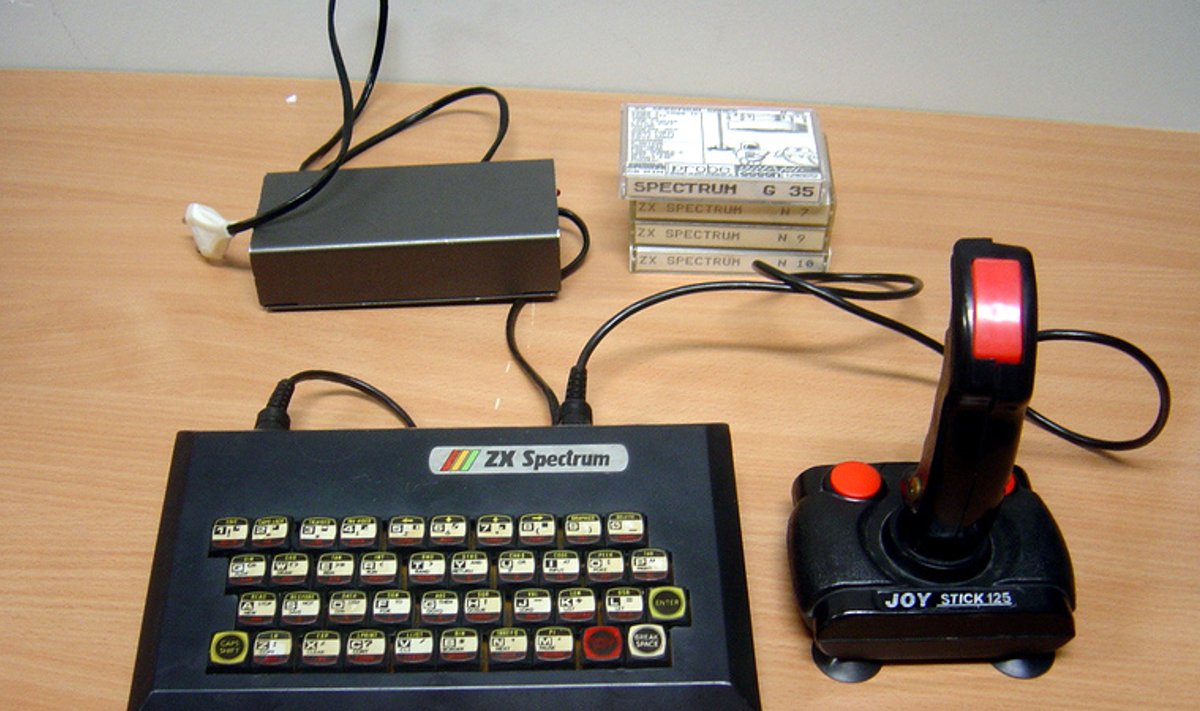 Koduarvutit Sinclair ZX Spectrum, mida toodeti aastatel 1982-1990.