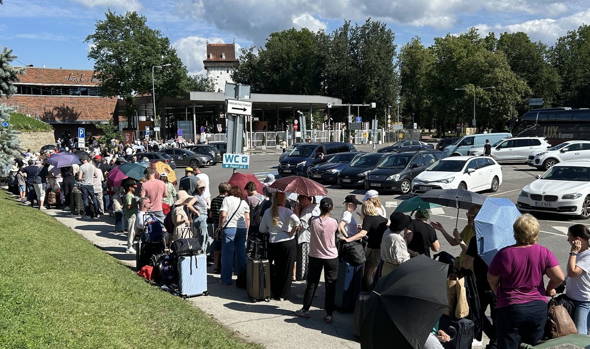 Ситуация у погранпункта в Нарве, 15 июля 2024