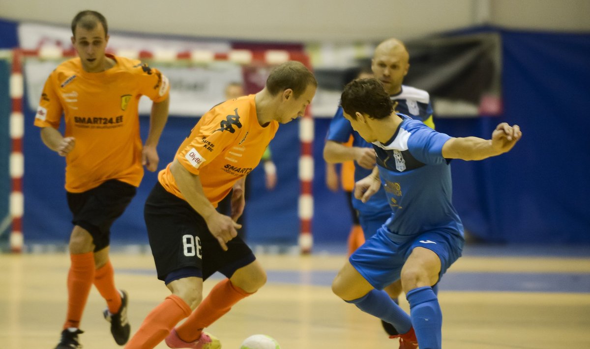 Eesti saalijalgpalli superkarikas Narva United vs Cosmos