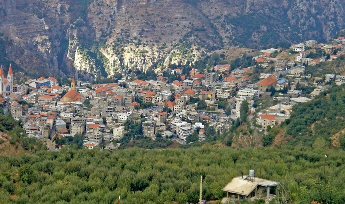 Liibanoni üks kaunimaid linnakesi Bcharre, kus on rahvuspoeet Gibran Khalili haud ja muuseum. Foto: Jaan Masing
