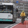 VIDEO ja FOTOD | Tallinna jalgrattatee surub ratturi lähikontakti vastutuleva bussiga