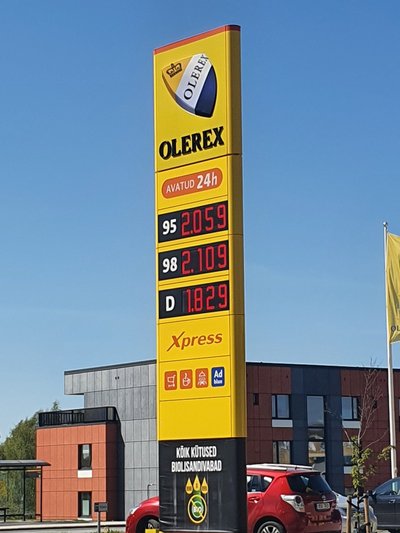 Bensiini hind Tartu Olerexis 