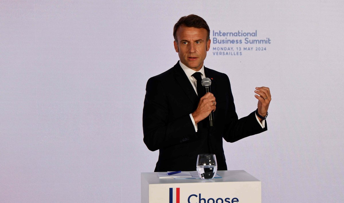 Prantsusmaa president 13. mail toimunud majandusüritusel „Choose France“.