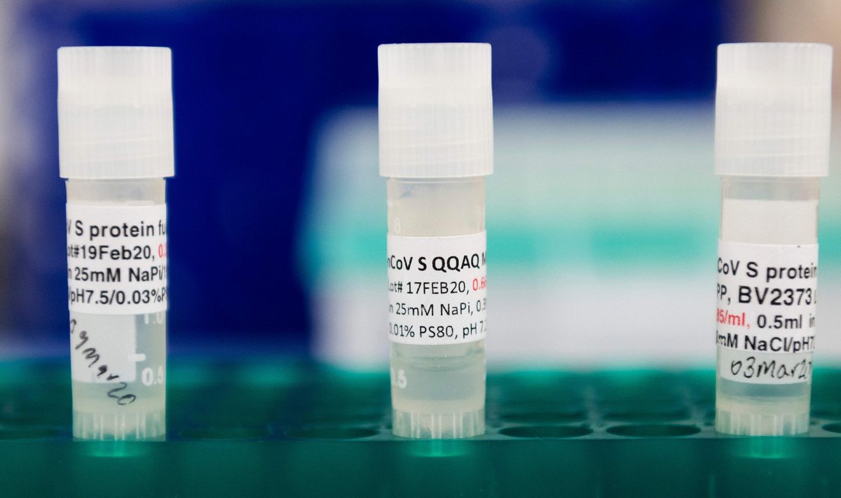 PÄÄSTJAD? Kolm võimalikku COVID-19 vaktsiini Marylandis Novavaxi laboris.