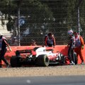 VIDEO | Grosjean sõitis Briti GP esimesel vabatreeningul 290-kilomeetrise tunnikiiruse juures rajalt välja
