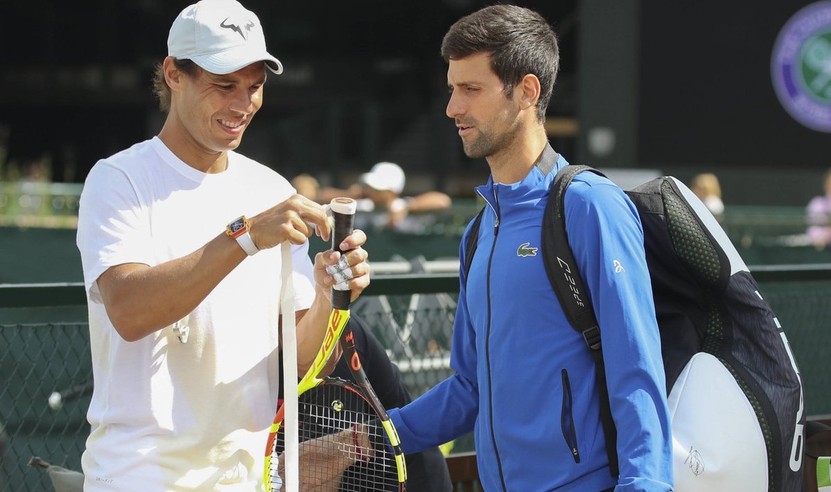 Rafael Nadal ja Novak Djokovic 