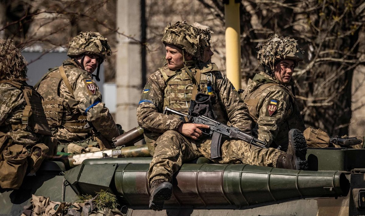 Украинские солдаты в Северодонецке
