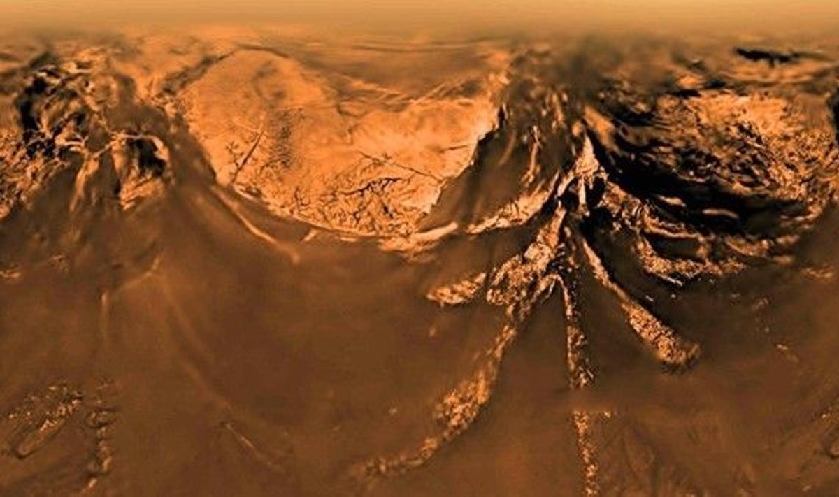 Vaade Titani pinnale ESA Huygensi uurimisjaamalt.