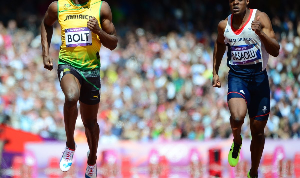 Bolt and Dasaolu in London 2012