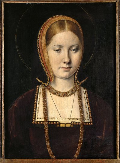 SITTOWI STIIL: Michel Sittow. Mary Rose Tudori (1496-1533), Inglise kuninga Henry VIII õe portree (?). U 1514. Õli, puit. Viini Kunstiajaloomuuseum, Maaligalerii