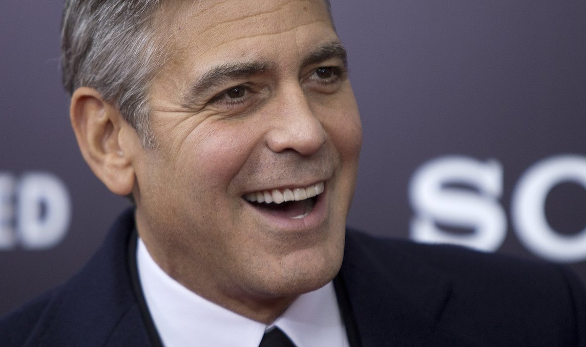 George Clooney "Monumendimehed" esilinastusel