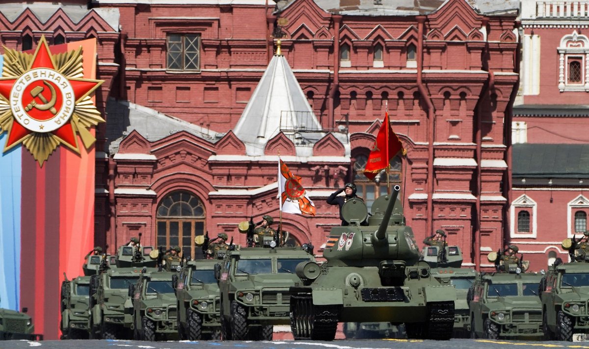 9. mai paraad Moskvas Punasel väljakul.