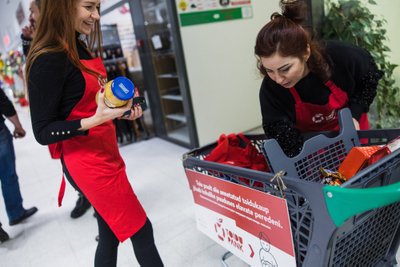 Волонтеры Продуктового банка в Ласнамяэ