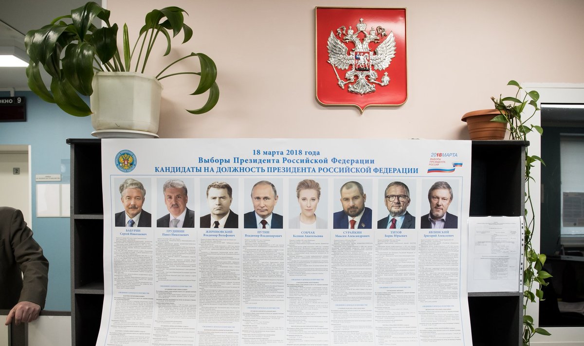 Vene presidendi valimised pühapäeval Narva konsulaadis.