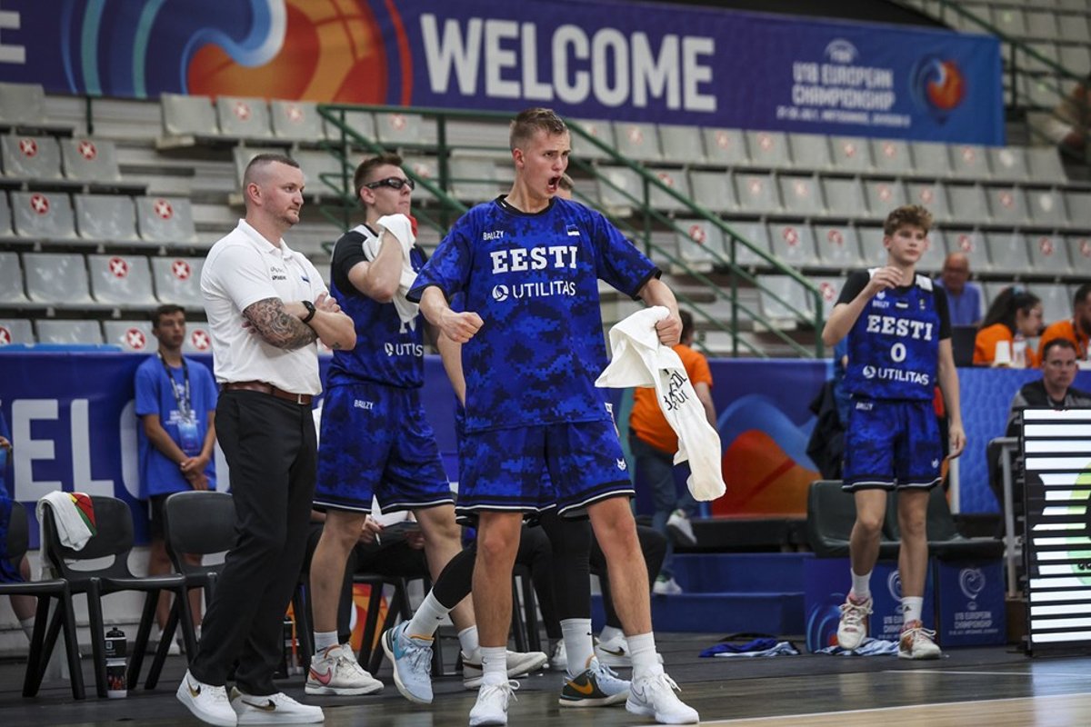 Eesti U18 korvpallikoondis sai EM-i B-divisjonis suure võidu