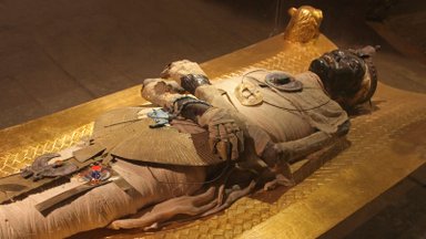 Egiptusest leiti kuldse keelega muumia