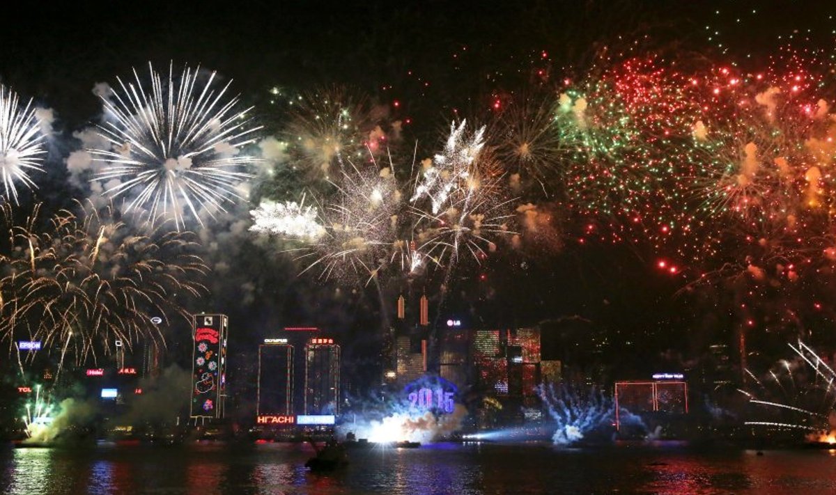 Hong Kongi aastavahetuse ilutulestik 2015.