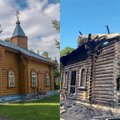 ФОТО | Пожар вновь уничтожил церковь Казанской иконы Божией Матери в Нарва-Йыэсуу