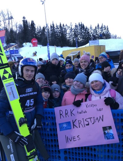 Koolinoored ja Kristjan Ilves eelmisel Otepää MK-etapil.