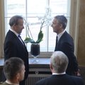 ФОТО DELFI: Генсек НАТО Йенс Столтенберг встретился в Кадриорге с президентом Ильвесом
