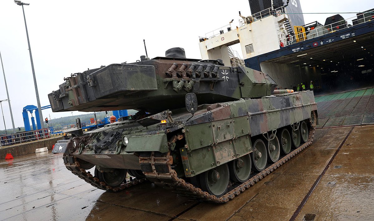 Bundeswehri tankide mahalaadimine Klaipedas