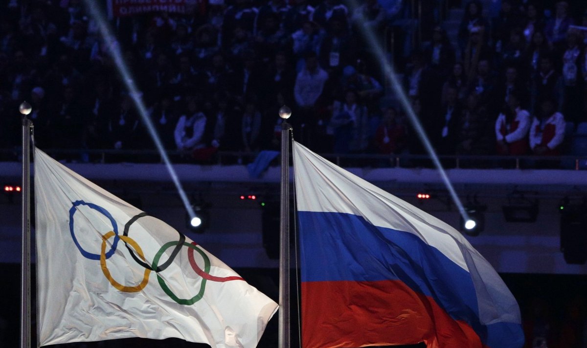 Olümpialipp ja Venemaa trikoloor