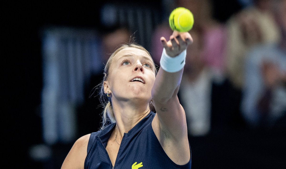 Anett Kontaveit mullu oktoobris Tallinn Open WTA 250 turniiril finaalis Barbora Krejčíková vastu