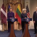 VIDEO | USA telesaade pilas Trumpi kohtumist Balti riigipeadega. Kaljulaid sai endale sildi "tüdrukpresident"