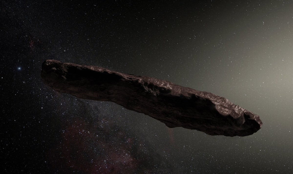 Oumuamua kunstniku kujutluses.